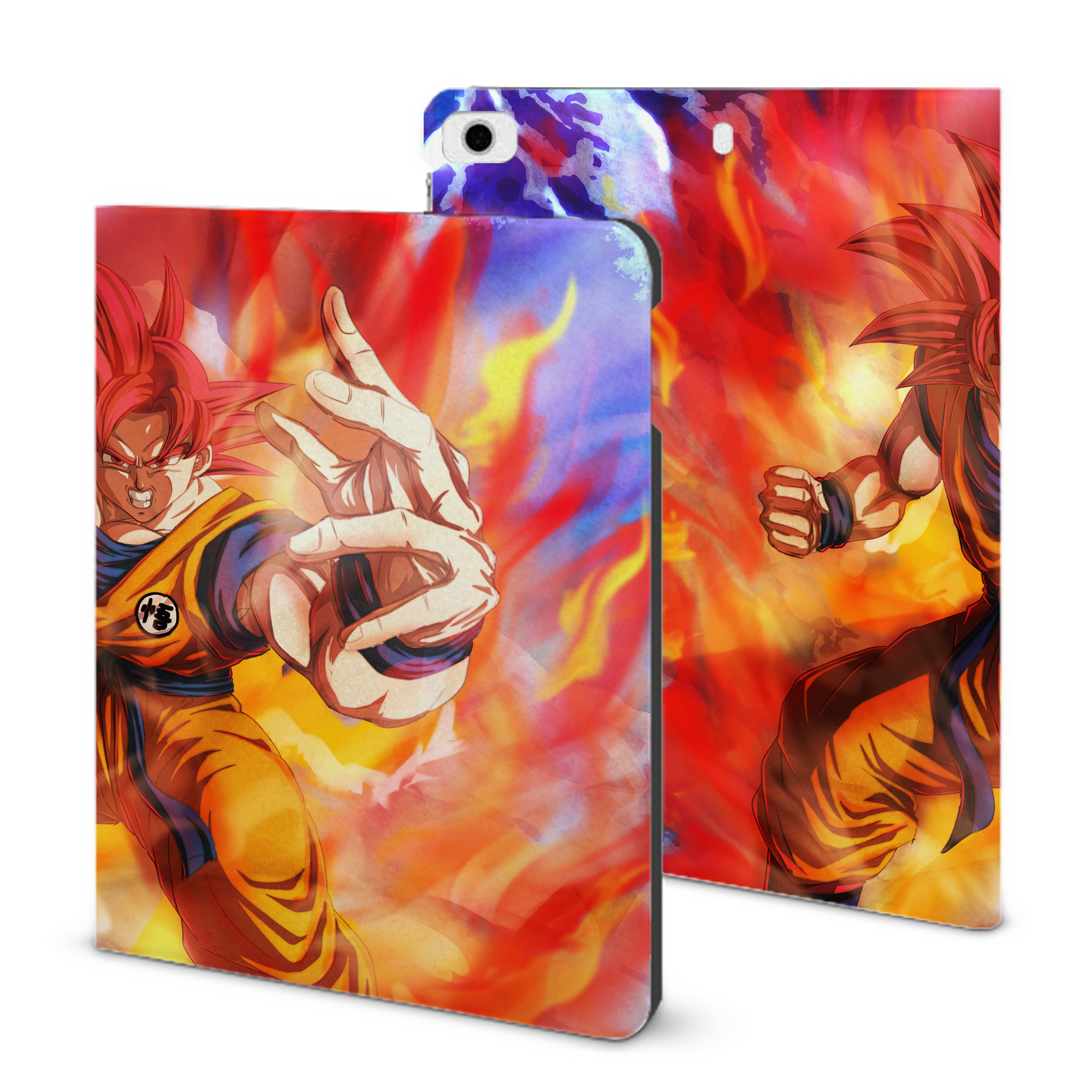 （画像用） ドラゴンボール DRAGON BALL IPad ケース ブック型 PUレザー TPU 耐衝撃 軽量 薄型 ペン収納なし 全面保護 IPad 各モデル対応